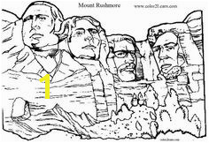 Mount Rushmore Coloring Page Mount Rushmore Coloring Pages Presidents Chart Quote Coloring