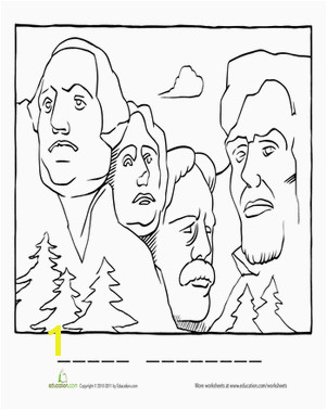 Mount Rushmore Coloring Page Mount Rushmore Coloring Page Coloring Patriotic