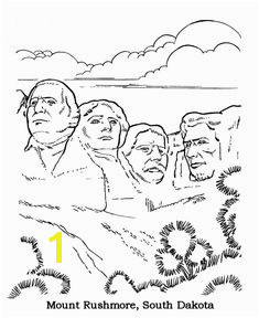 Mt Rushmore National Park Coloring Page Coloring Pages For Kids Coloring Sheets Printable