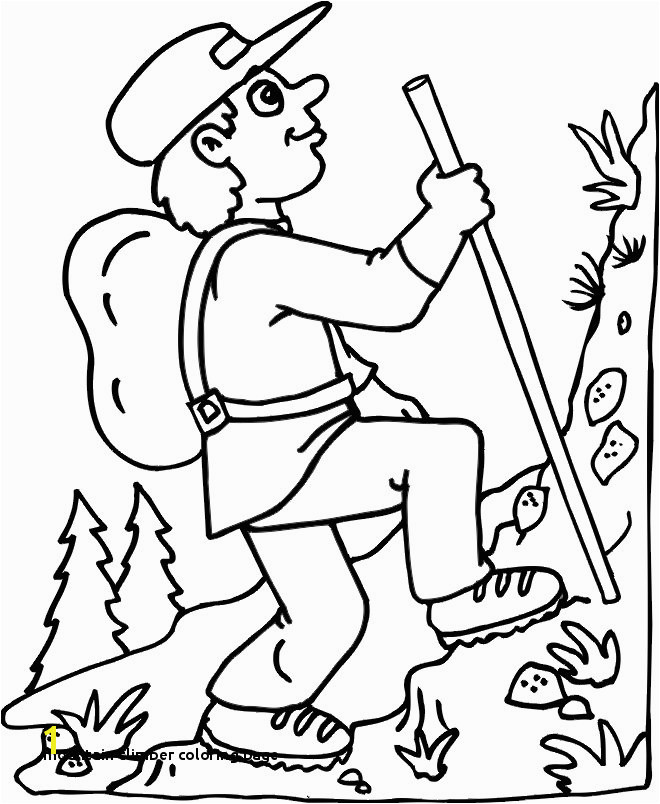 Mountain Climber Coloring Page Mountains Coloring Pages Best Coloring Pages for Kids