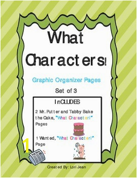 Pages Graphic Organizers for Mr Putter & Tabby Bake the Cake