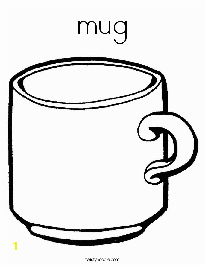 mug coloring page