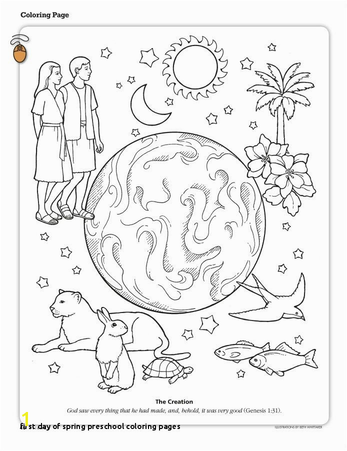 First Day Spring Preschool Coloring Pages Primary 6 Lesson 3 the Creation Adult Coloring
