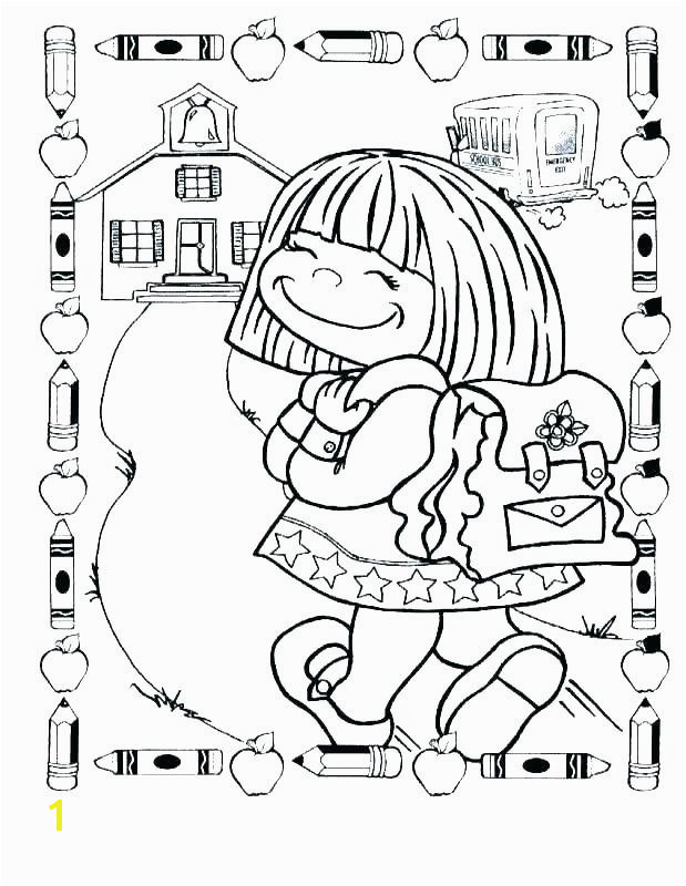 first day of school coloring pages kindergarten for colo