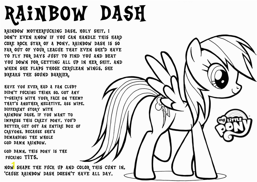 Artist Tygerbug Coloring Page Extreme My Little Pony Dash Cutie Mark