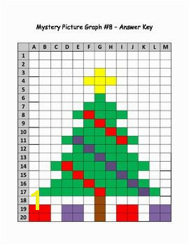 Mystery Picture Graph Christmas Tree This is a mystery picture that is made by