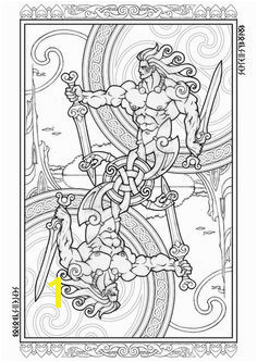Celtic card Casey Clark · Norse Colouring Pages