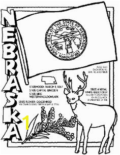 Nebraska State Symbol Coloring Page by Crayola Print or color online Page Usa