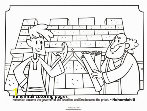 Ezra and Nehemiah Bible Coloring Pages