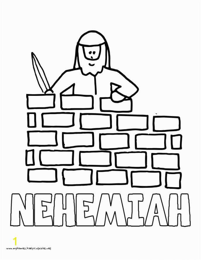nehemiah builds the wall coloring pages coloring pages pinterest