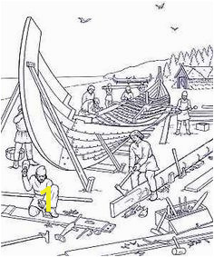Nephi Builds A Ship Coloring Page Viking Ship Out Of Cereal Box norway for Kids Pinterest