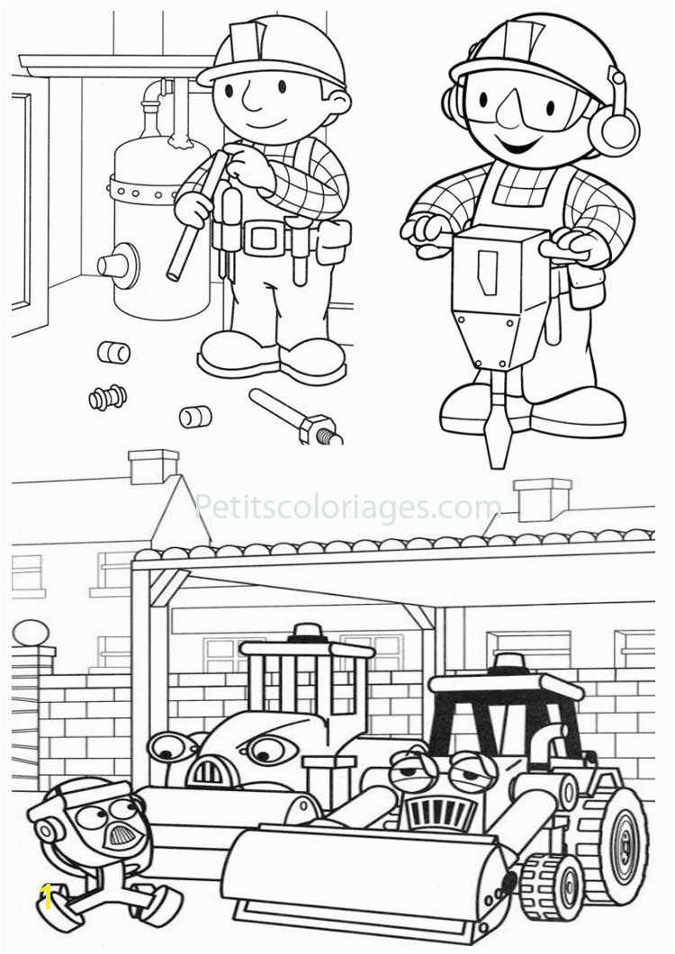 Bob The Builder coloring page to print and color