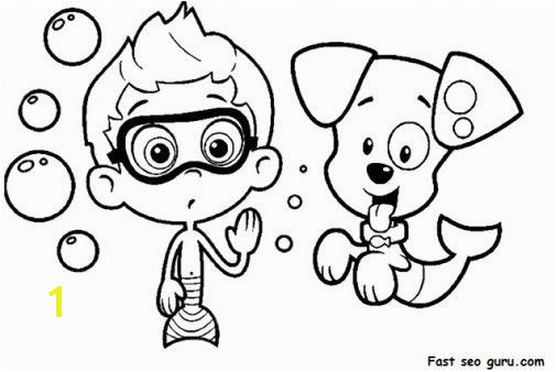 Bubble Guppies Printable Coloring Sheets