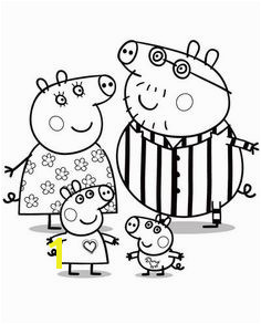 Peppa pig da colorare Peppa Pig con la sua famiglia Nick Jr Coloring Pages