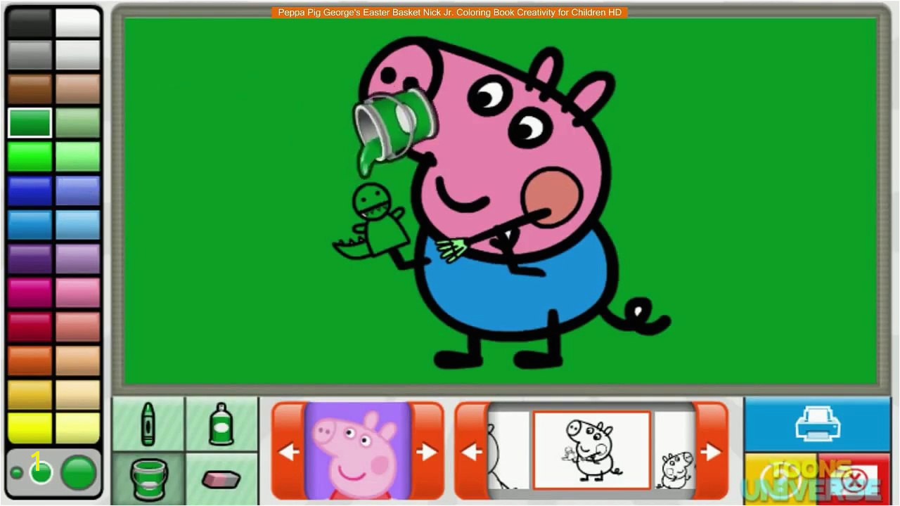 Peppa Pig George s Easter Basket Nick Jr Coloring Book Creativity for Children HD video dailymotion