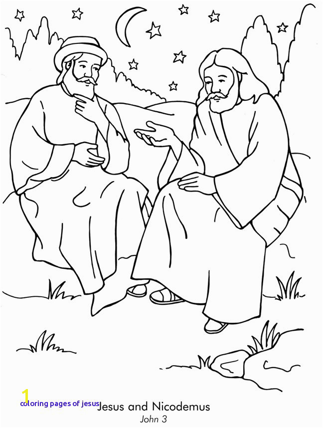 Day 3 Jesus and Nicodemus Coloring Sheets Can Be A Great Way to Coloring Pages