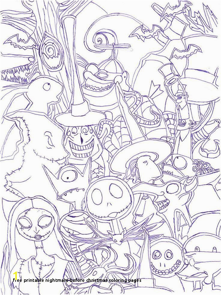 Nightmare before Christmas Coloring Pages Night before Christmas Related Post