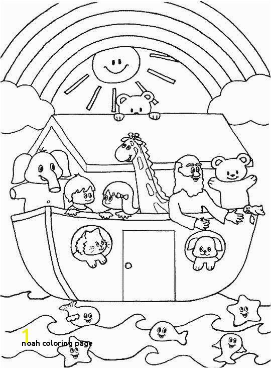 Noah S Ark and Rainbow Coloring Pages 20 Elegant Noahs Ark Coloring Page