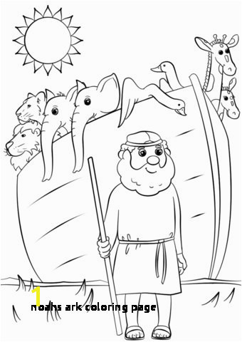 Noahs Ark Coloring Page Preschool Printables Noah Ark Myscres