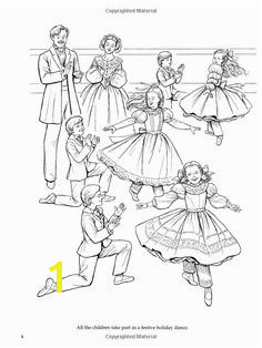 Nutcracker Ballet Coloring Book Dover Holiday Coloring Book Printable Adult Coloring PagesAdult