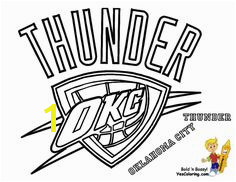 okc thunder coloring pages for J