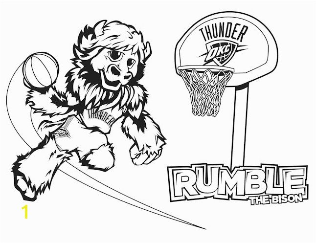 Oklahoma City Thunder Coloring Pages Okc Thunder Sheets