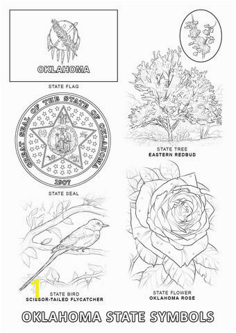 Oklahoma State Symbols coloring page from Oklahoma category Select from printable crafts of cartoons nature animals Bible and many more