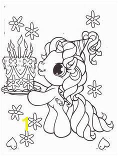 Little Pony Brought A Birthday Cake Coloring Pages My Little Pony car coloring… Unicorn