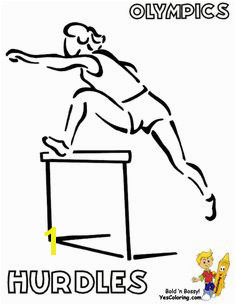 Coloring Pages Summer Olympics Female Hurdler at YesColoring coloring