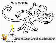 2016 Brazil Olympic Mascot Vinicius Coloring Page Summer Olympics Sports Brazil Olympics Olympic Sports