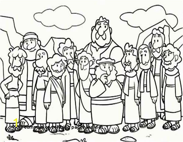 Holy munion Coloring Pages for Kids First Munion Coloring Pages Fresh Cartoon Od Jesus Disciples