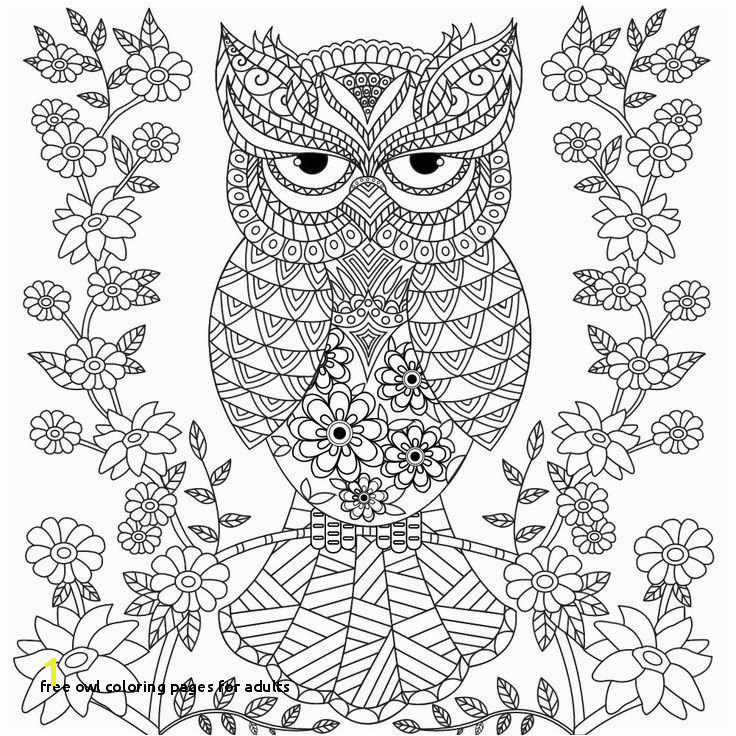 Free Owl Coloring Pages for Adults Free Owl Coloring Pages for Adults Unique Cute Printable New