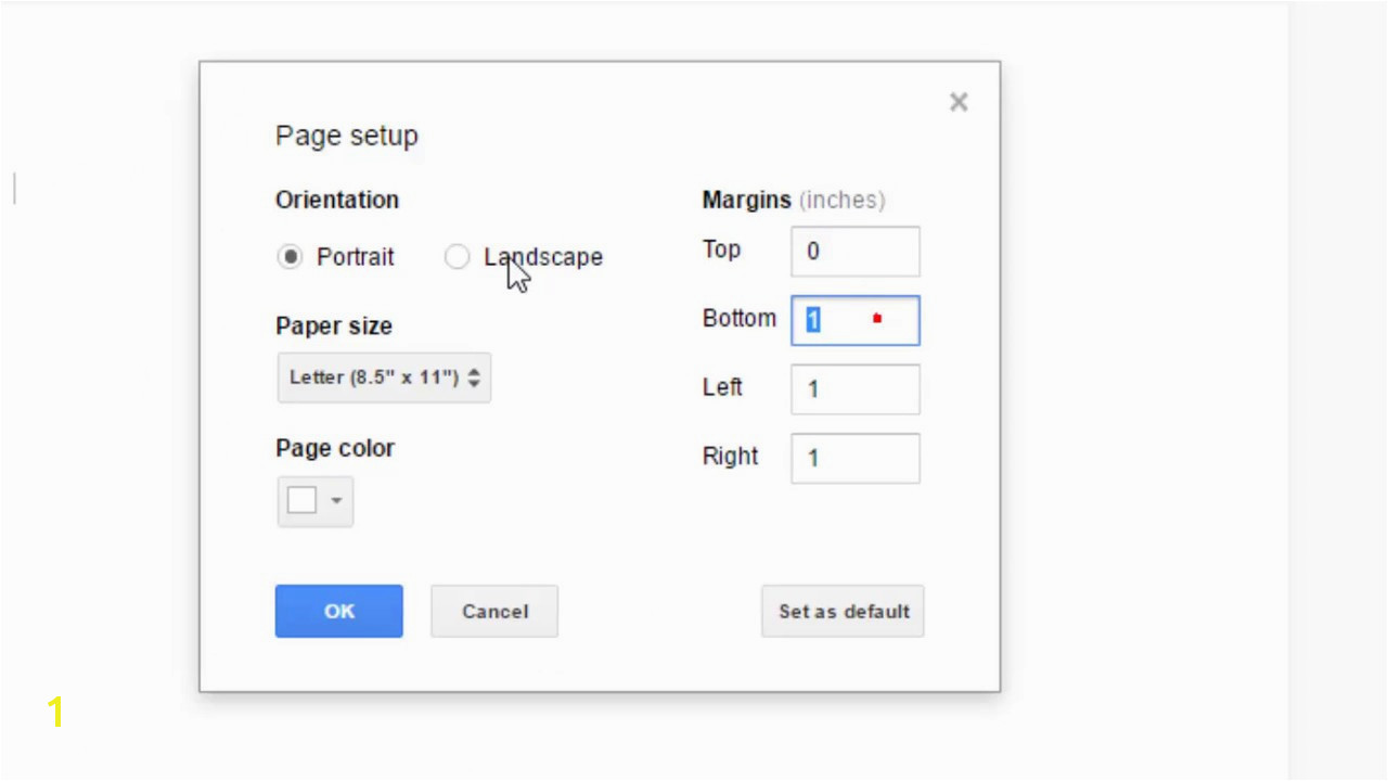 How to remove header and footer in Google docs