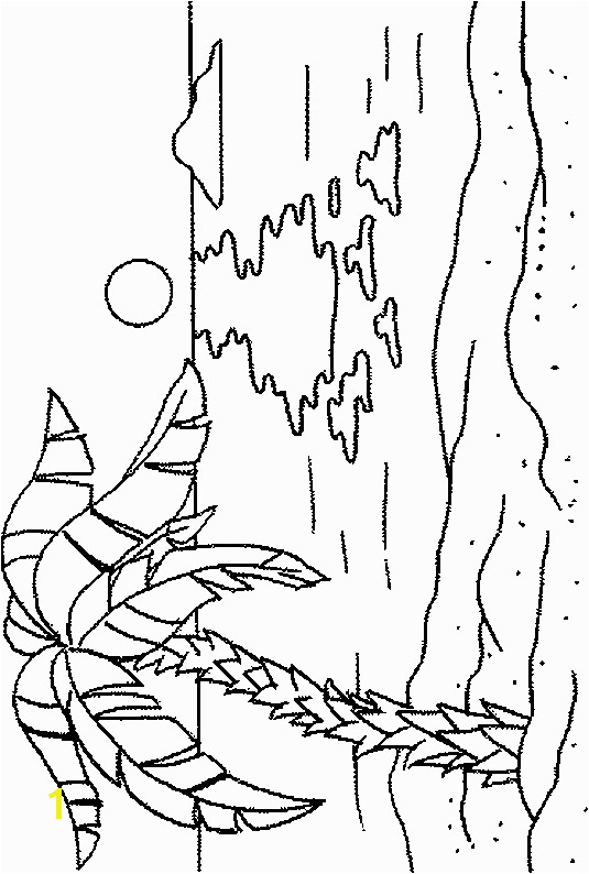 Palm Tree Coloring Page How to Draw Palm Trees Palm Tree Beach Colouring Pages