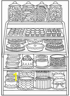 Dover Sampler Creative Haven Designer Desserts Coloring Book