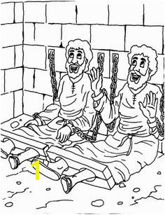 Paul And Silas Bible Coloring Pages Page In Jail Free