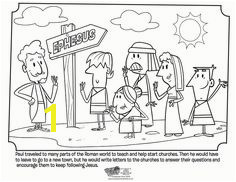 Paul and the Church Coloring Page