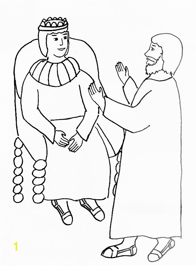 paul and king agrippa coloring page