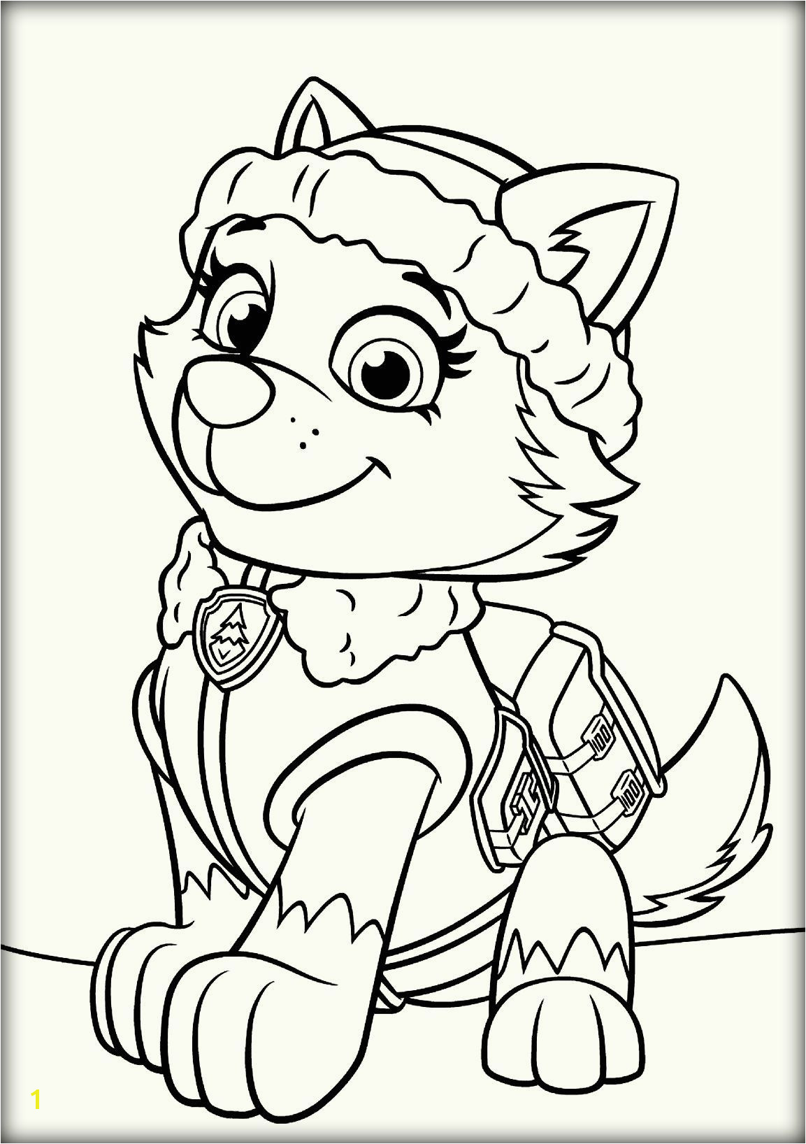 Paw patrol everest coloring pages