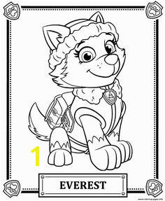 Print paw patrol everest coloring pages