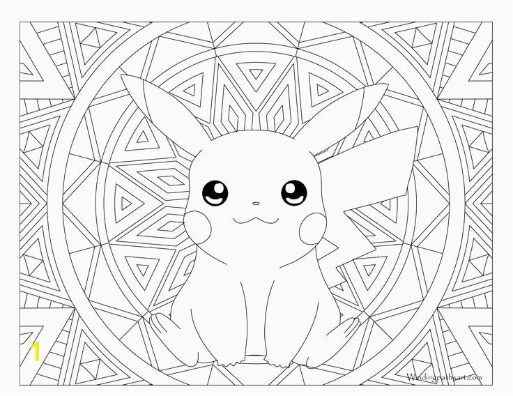 Pikachu Printable Coloring Pages