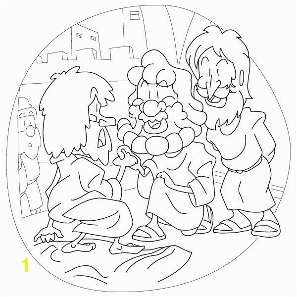 Peter Heals the Lame Man Coloring Page Coloring Pages Peter and John Heal A Lame Man