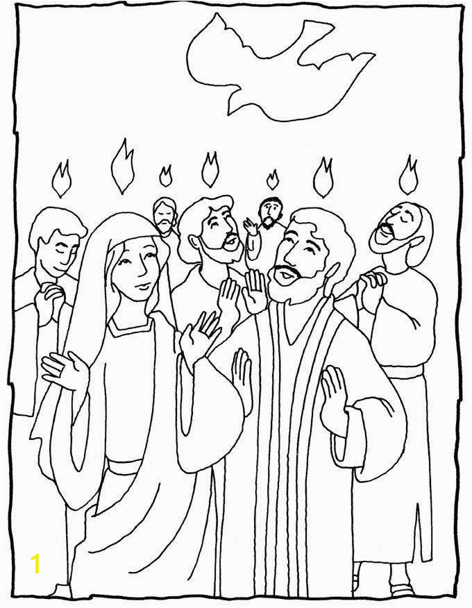 Peter Preaching at Pentecost Coloring Pages 20 Fresh Pentecost Coloring Page