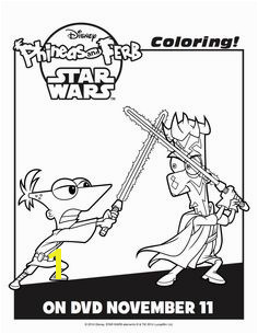 Phineas and Ferb Star Wars Activity Sheets Printables