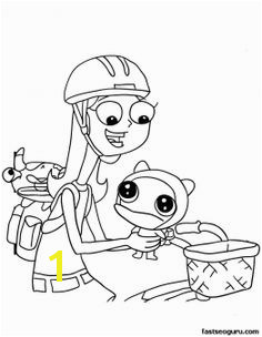 Printable Phineas and Ferb Candace and Meap Coloring Pages Printable Coloring Pages For Kids