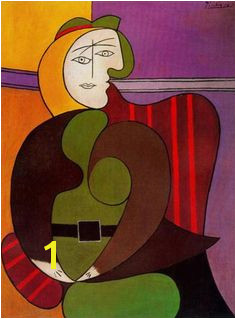 Seated Woman in a Red Armchair Pablo Picasso Art Sur Toile Red Armchair