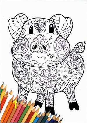 coloring page pig coloring page coloring pig by FarfallaDorata