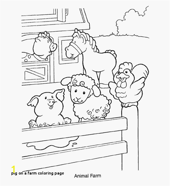 Pig A Farm Coloring Page Farm Animal Coloring Pages Appealing Farming Coloring Pages Snapshot