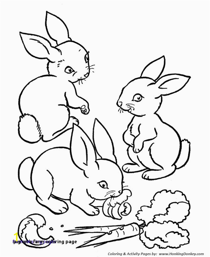 Pig On A Farm Coloring Page Pig A Farm Coloring Page Farm Animal Coloring Page Barn Yard Pigs