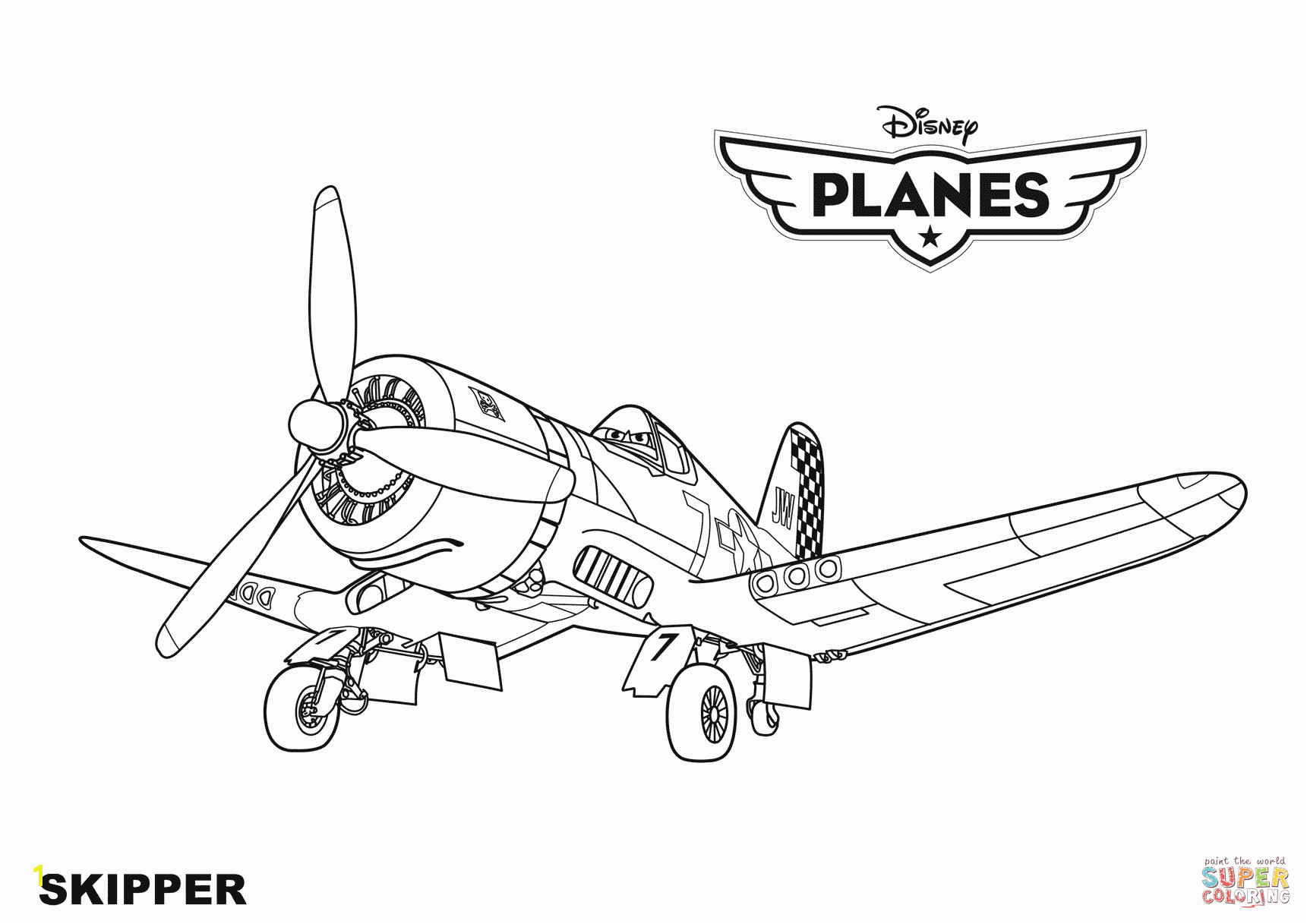 Planes Coloring Pages 4